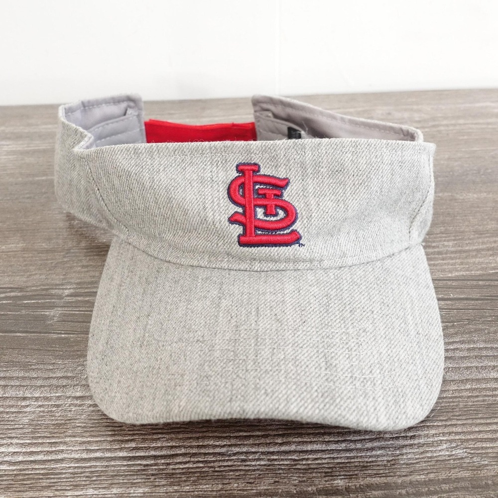 St. Louis Cardinals Hat Visor Mens One Size Gray Red Baseball SGA Giveaway